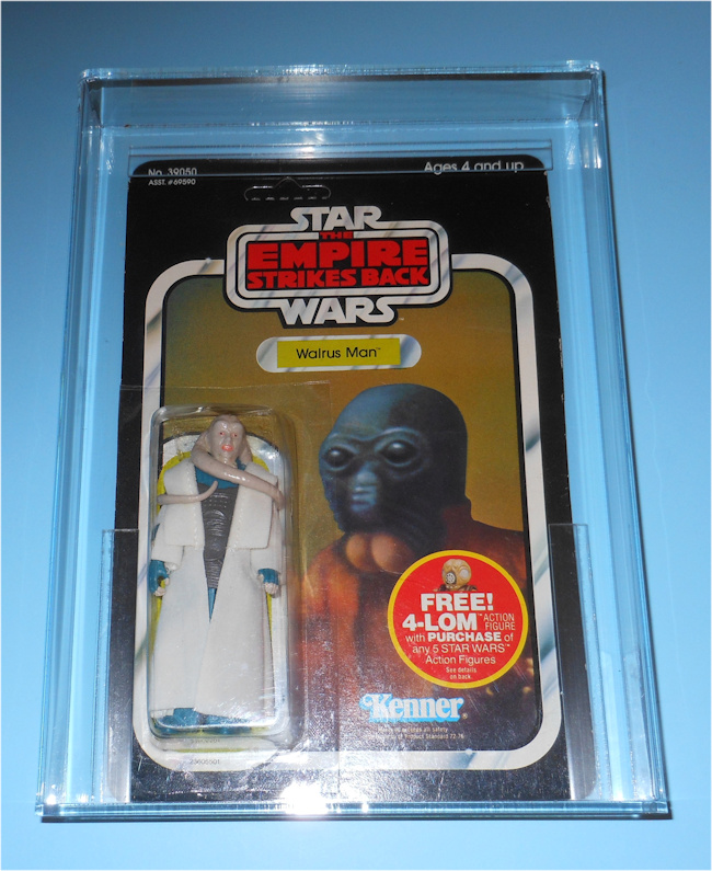 1982 Kenner Star Wars White Cape Bib Fortuna Carded Sample